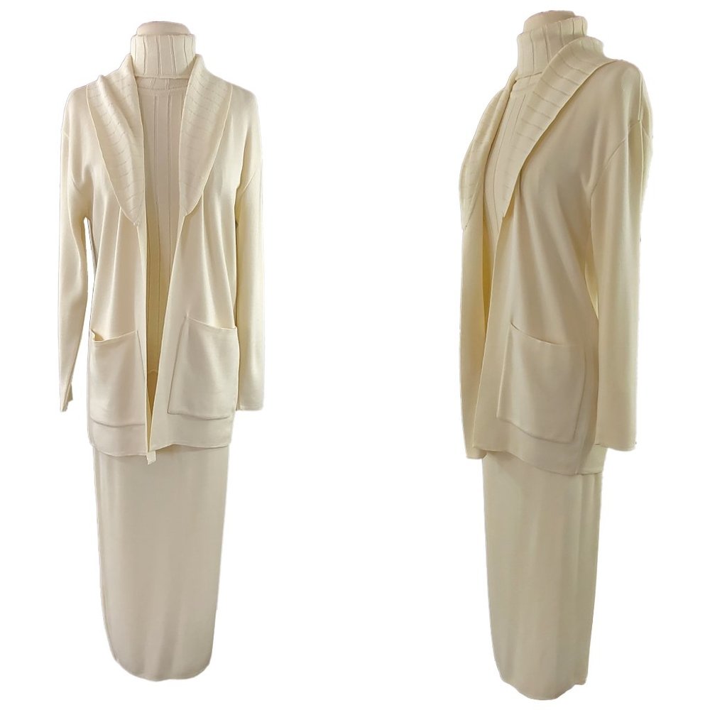 Off White 3 Piece Sweater Set by Blushe Impressions